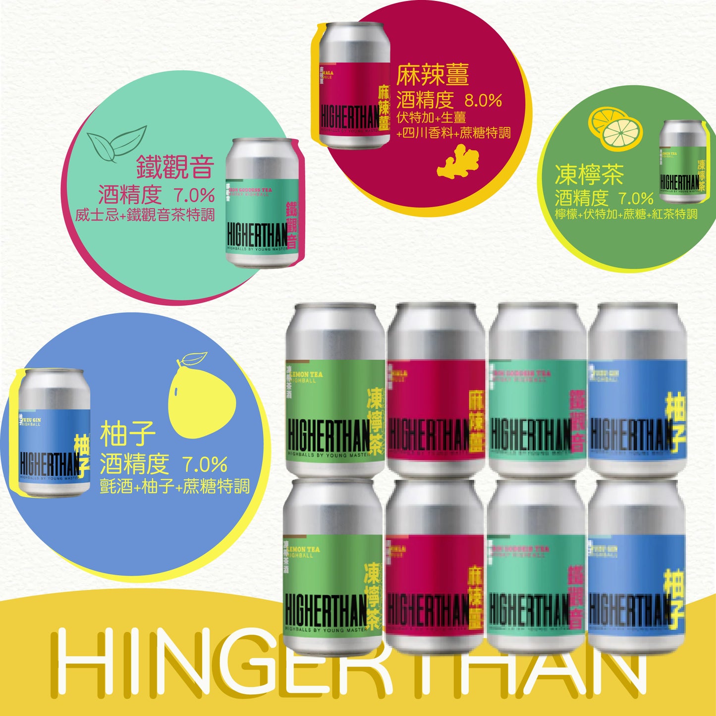 少爺啤酒-HIGHERTHAN 系列罐裝 HIGHBALL 酒 (x8)