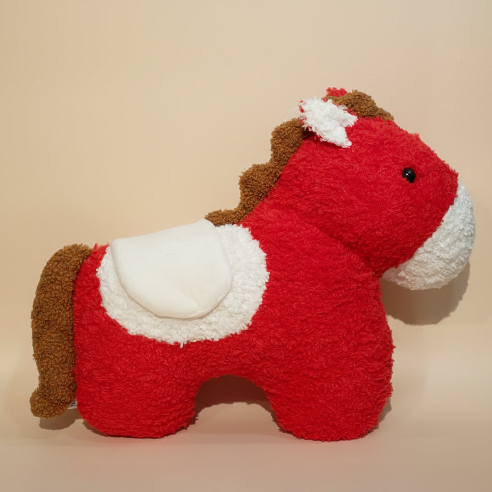 Dark Red Horse Plush Toy