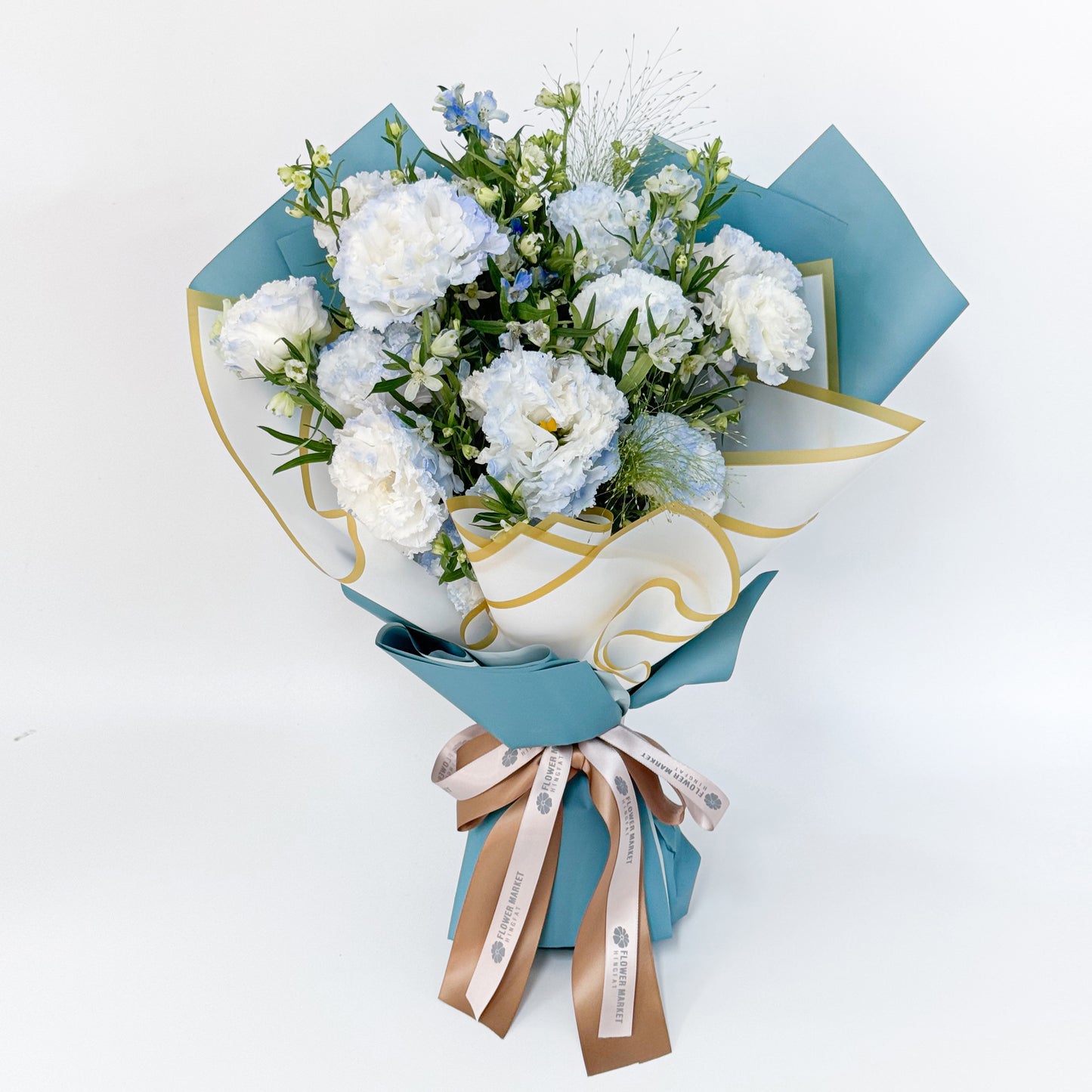 藍白桔梗花束 Blue and white eustoma bouquet