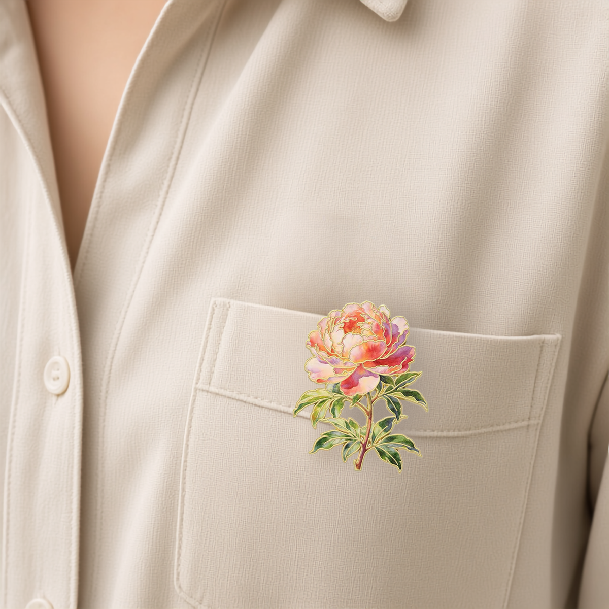 Peony Pin