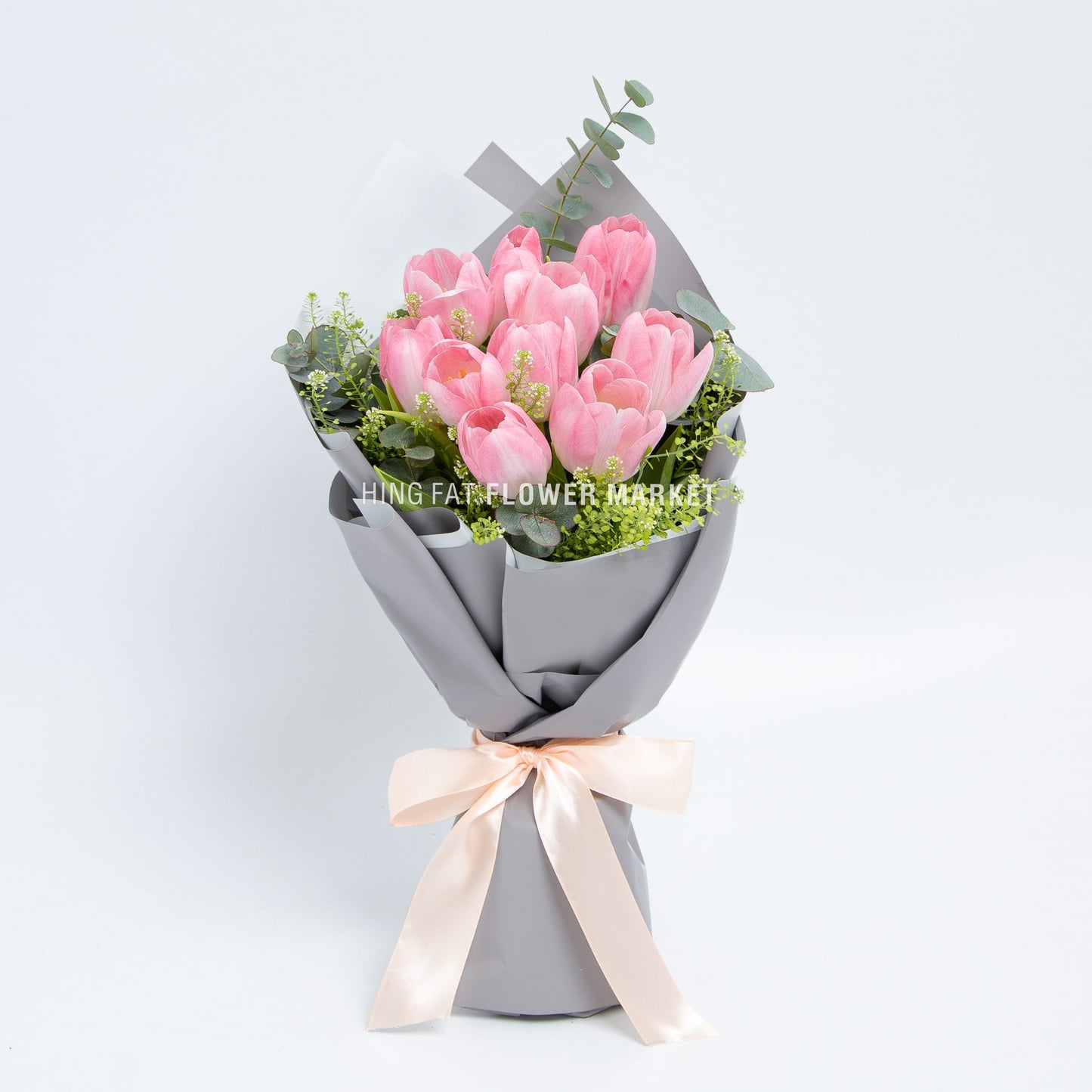粉鬱金香花束 Pink tulip bouquet