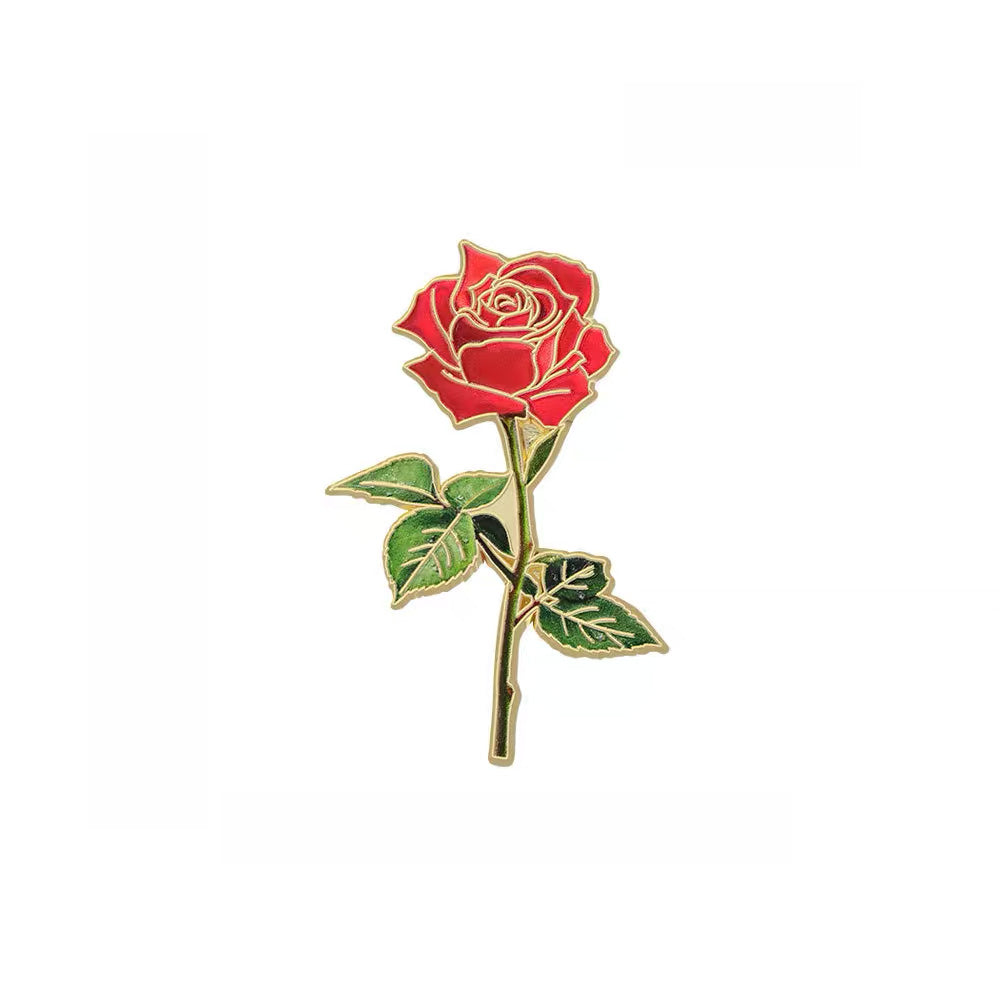 Red Rose Pin