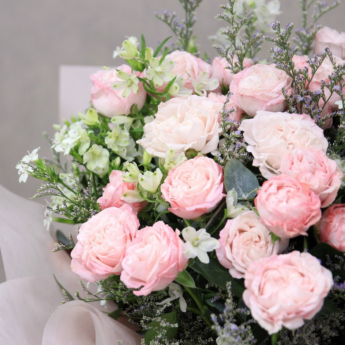 庭園小玫瑰美女櫻花束 Garden spray rose and verbena hybrida bouquet