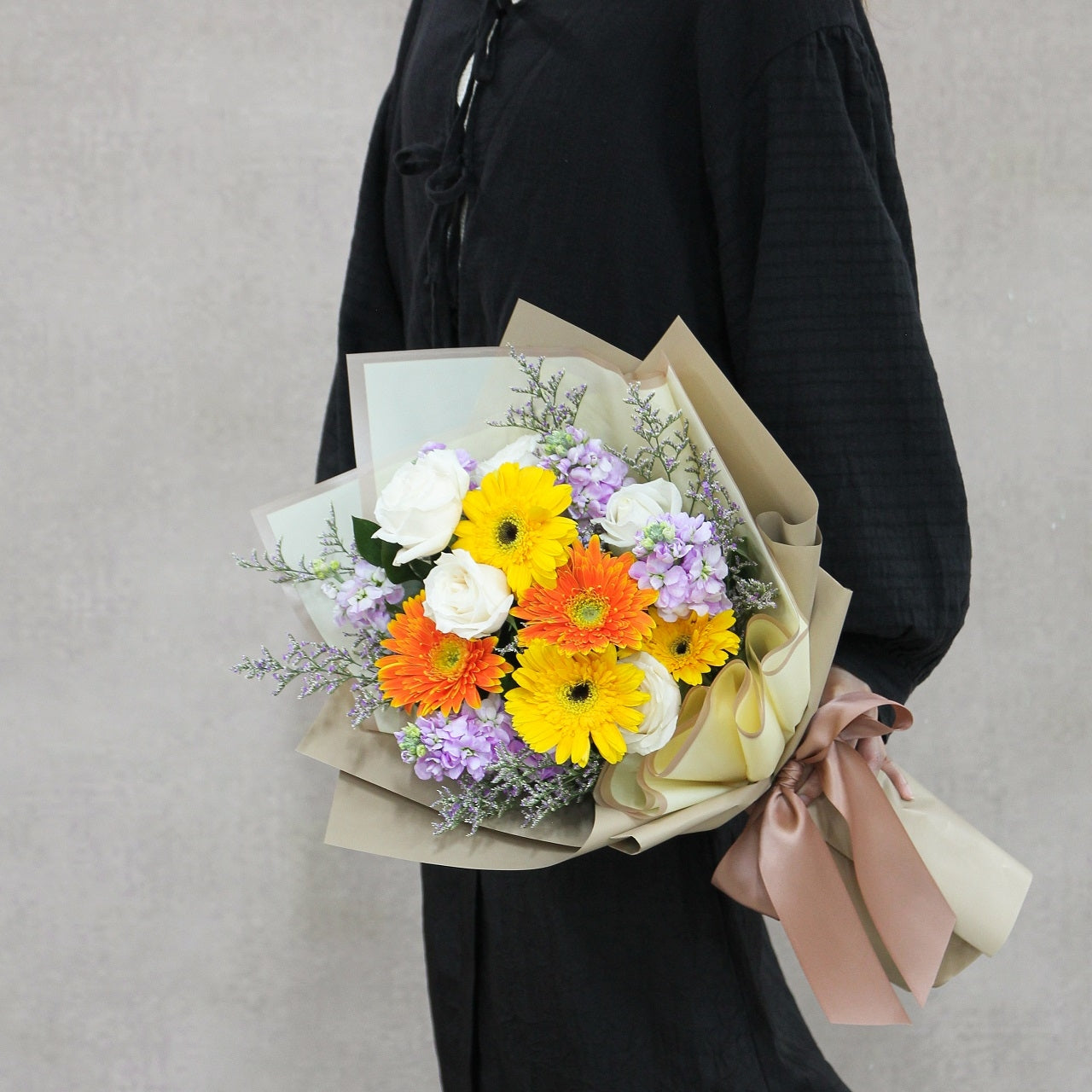 太陽菊玫瑰花束 Gerbera and rose bouquet