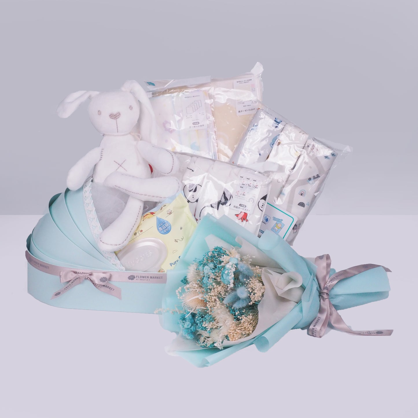 BB 經典花禮組合- 粉藍