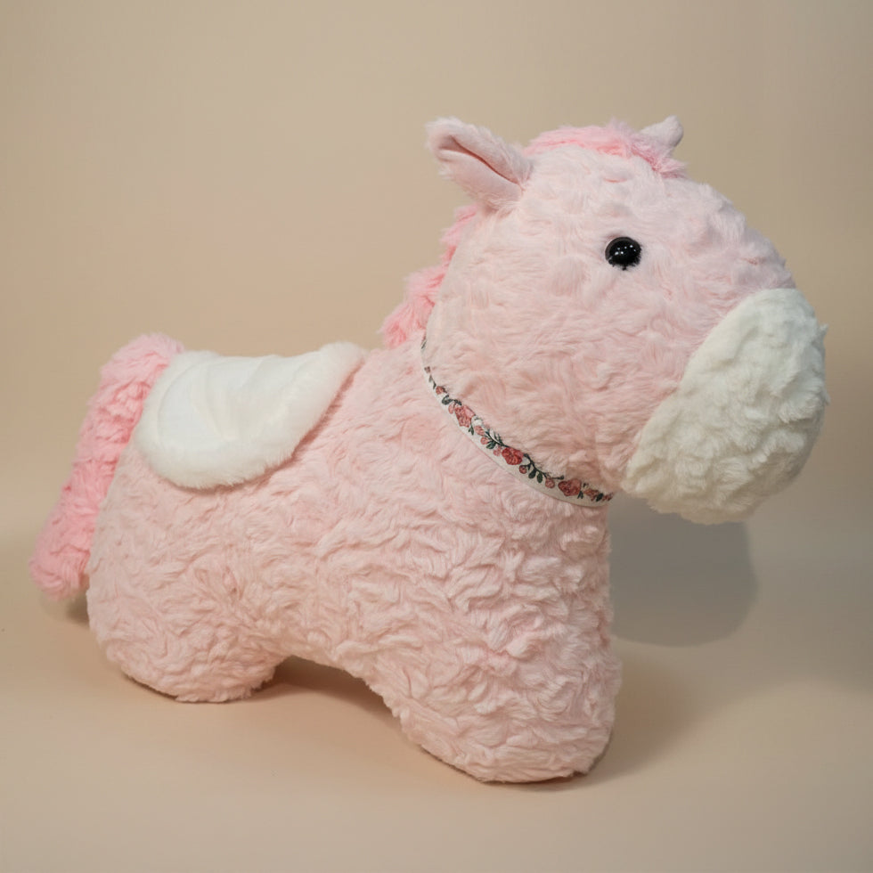 Dark Red Horse Plush Toy