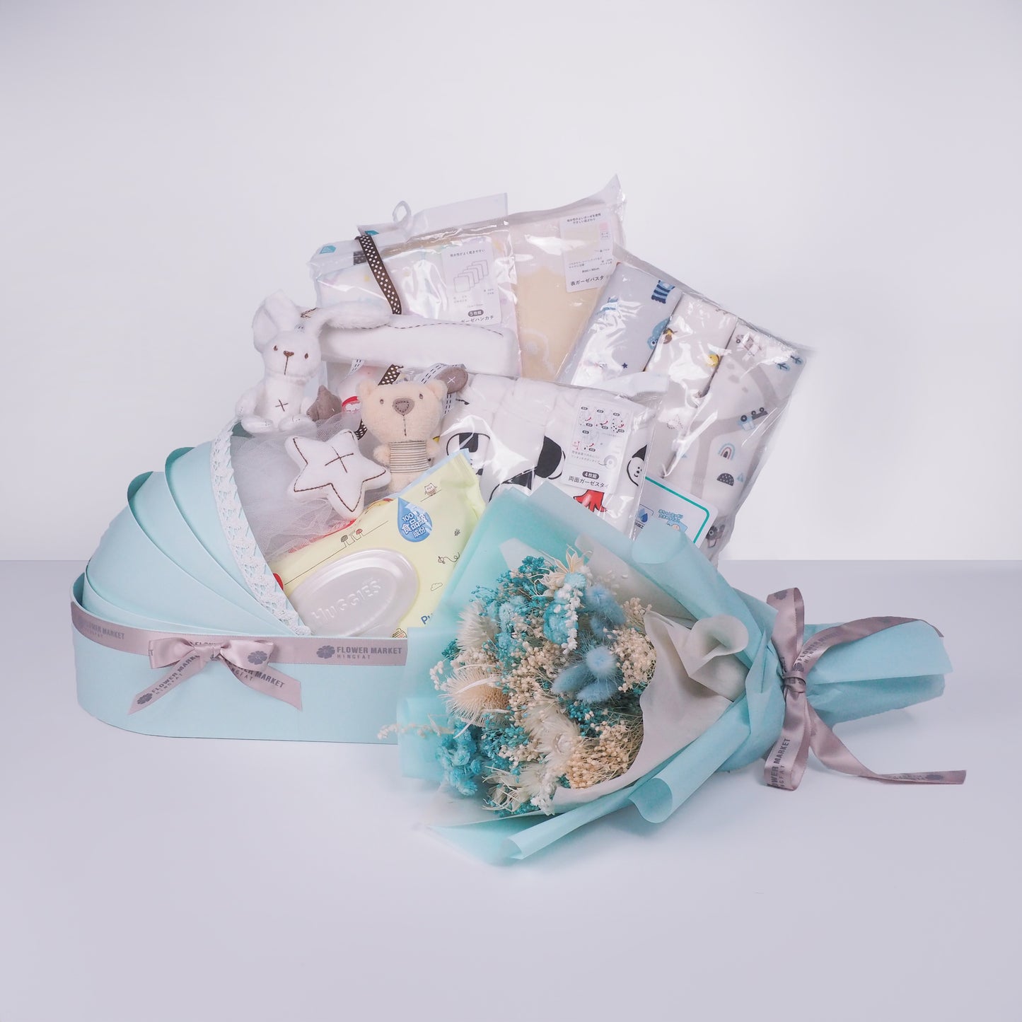 BB 經典花禮組合- 粉藍