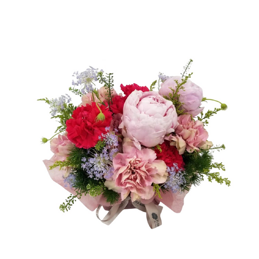Pink Peony Carnation Floral Gift - For the Graceful You