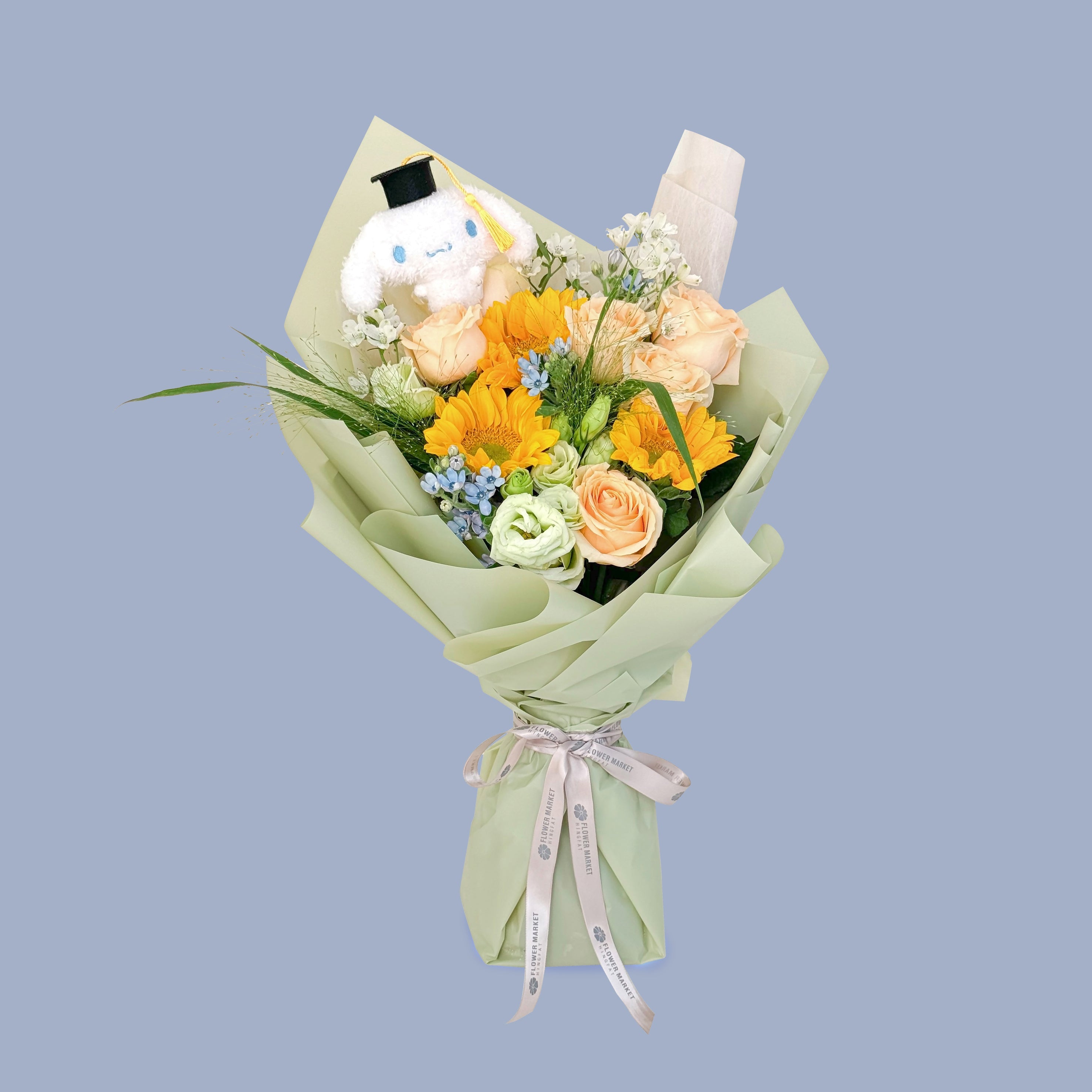 Cinnamoroll graduation bouquet – 興發鮮花市場 Hing Fat Flower Market
