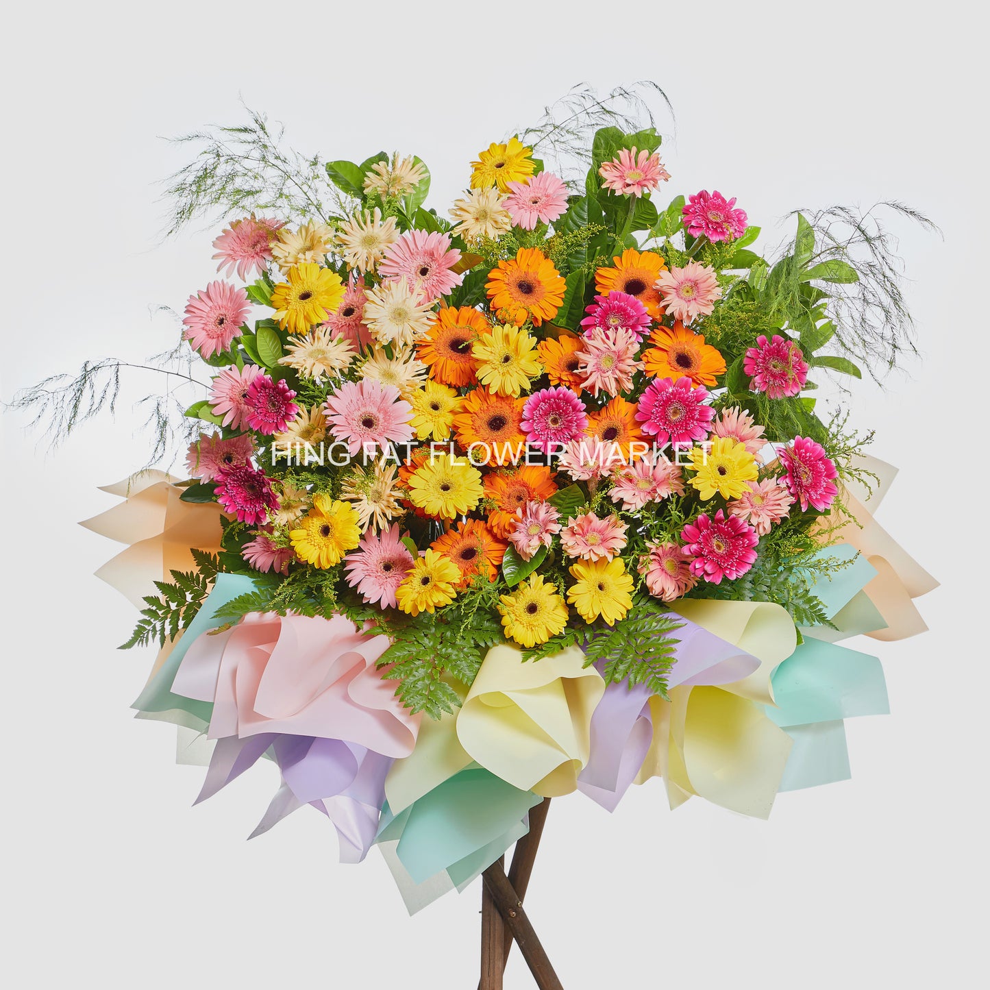 Colorful Gerberas Flower Stand