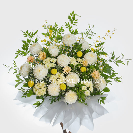 Cosmos with Daisies and Gerbera Flower Stand