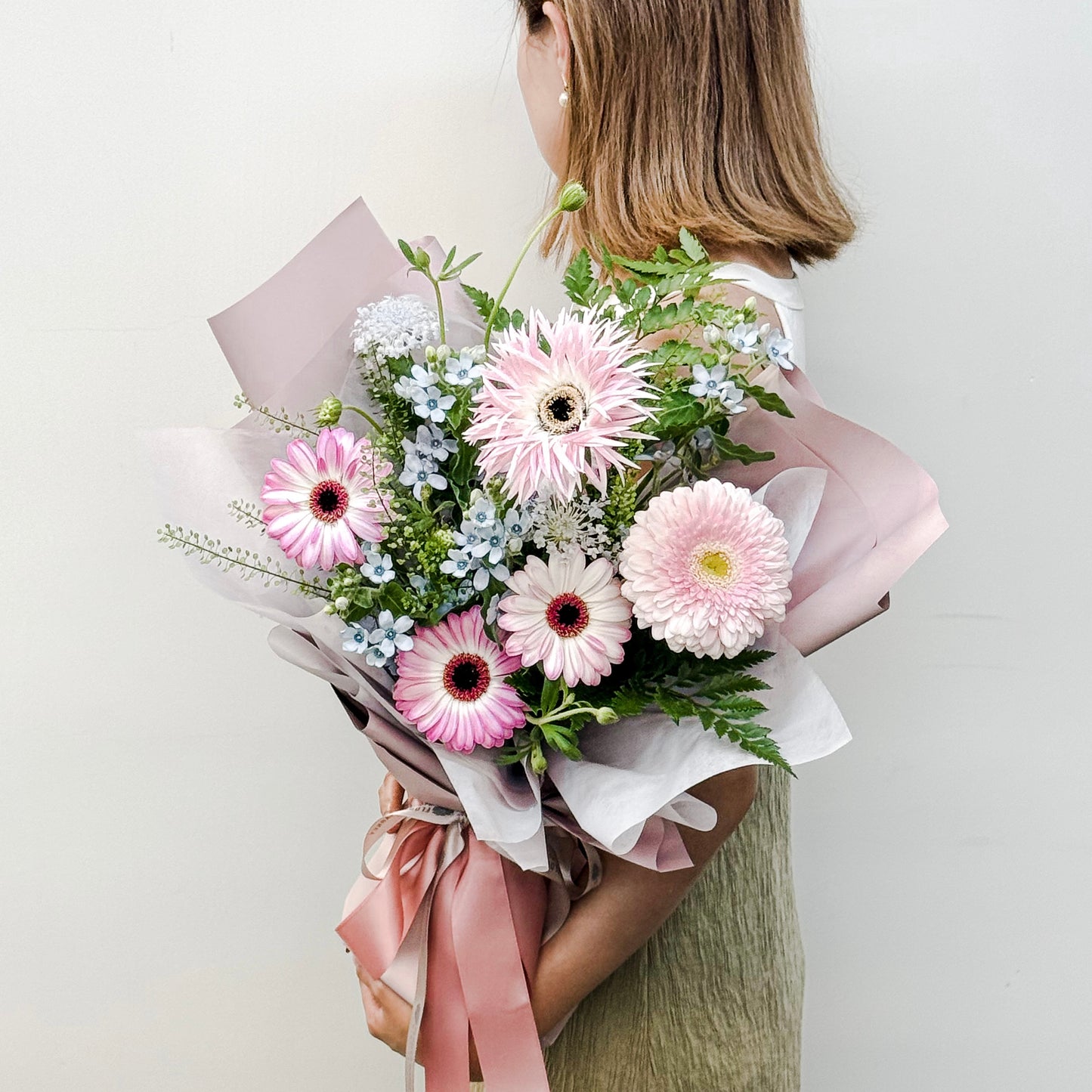 粉太陽菊花束 Pink gerbera bouquet