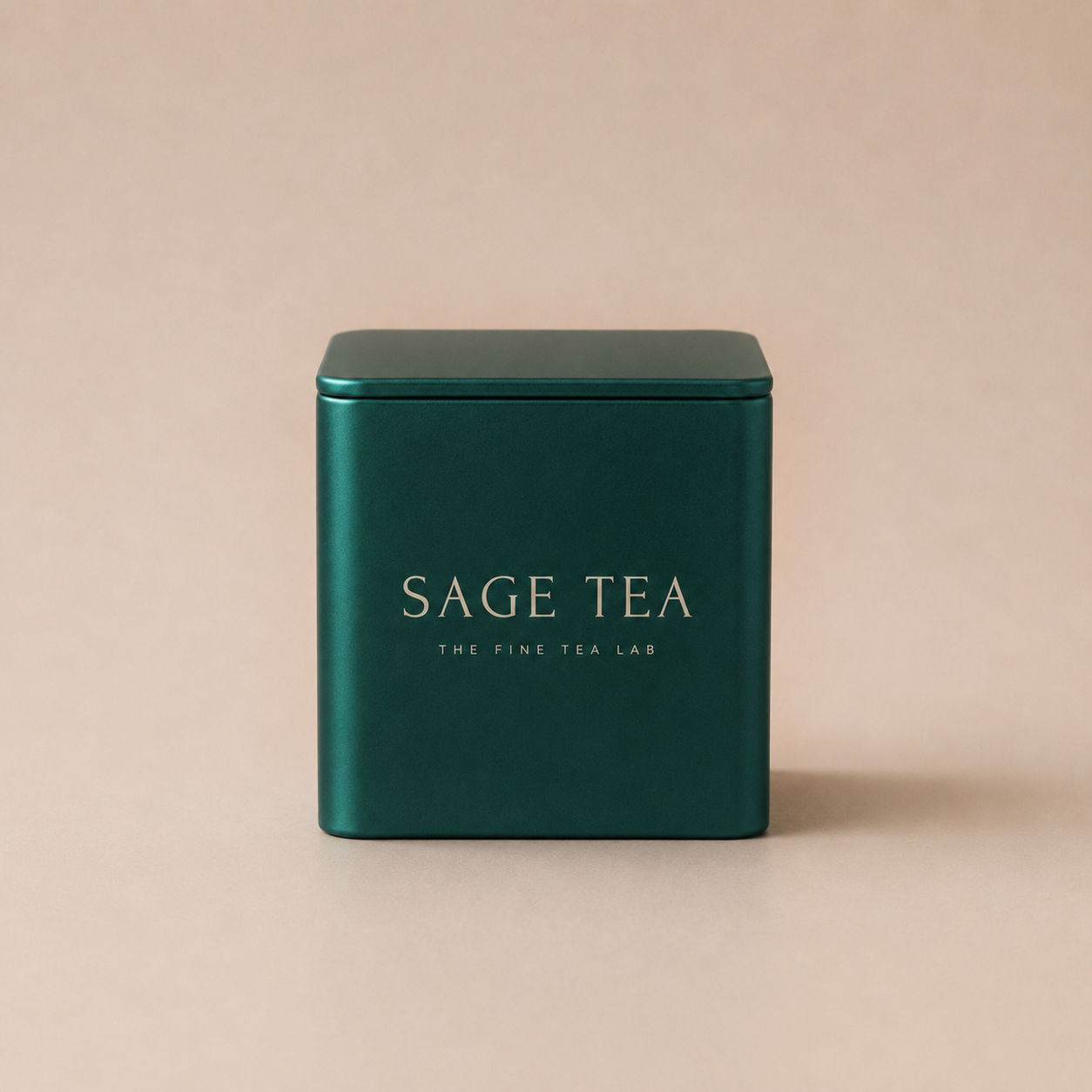 SAGE TEA Brown Sugar Tea Cube Mini Square Tin Gift Set (1 Ginger and 1 Rose Cube)