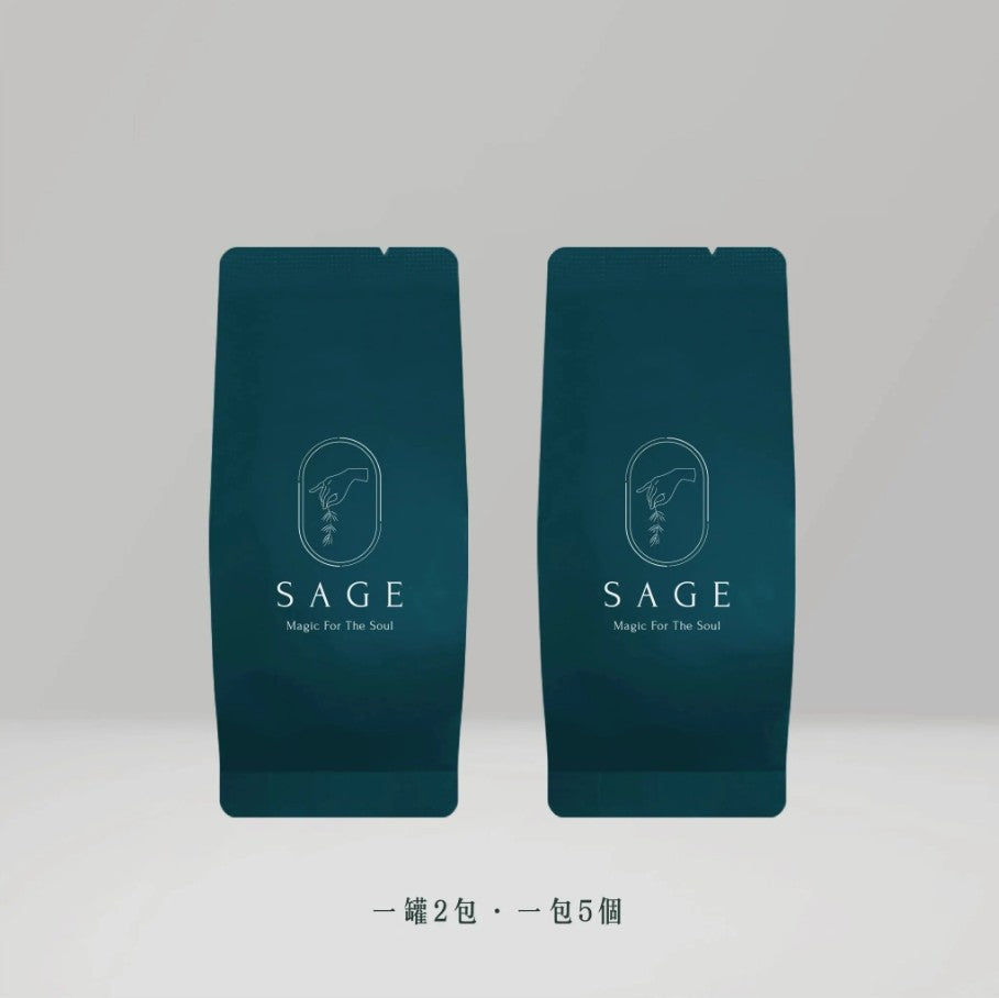 SAGE TEA Taiwan Ginseng Oolong Tea Bags (10 Tea Bags in Gift Tin with Gift Bag)