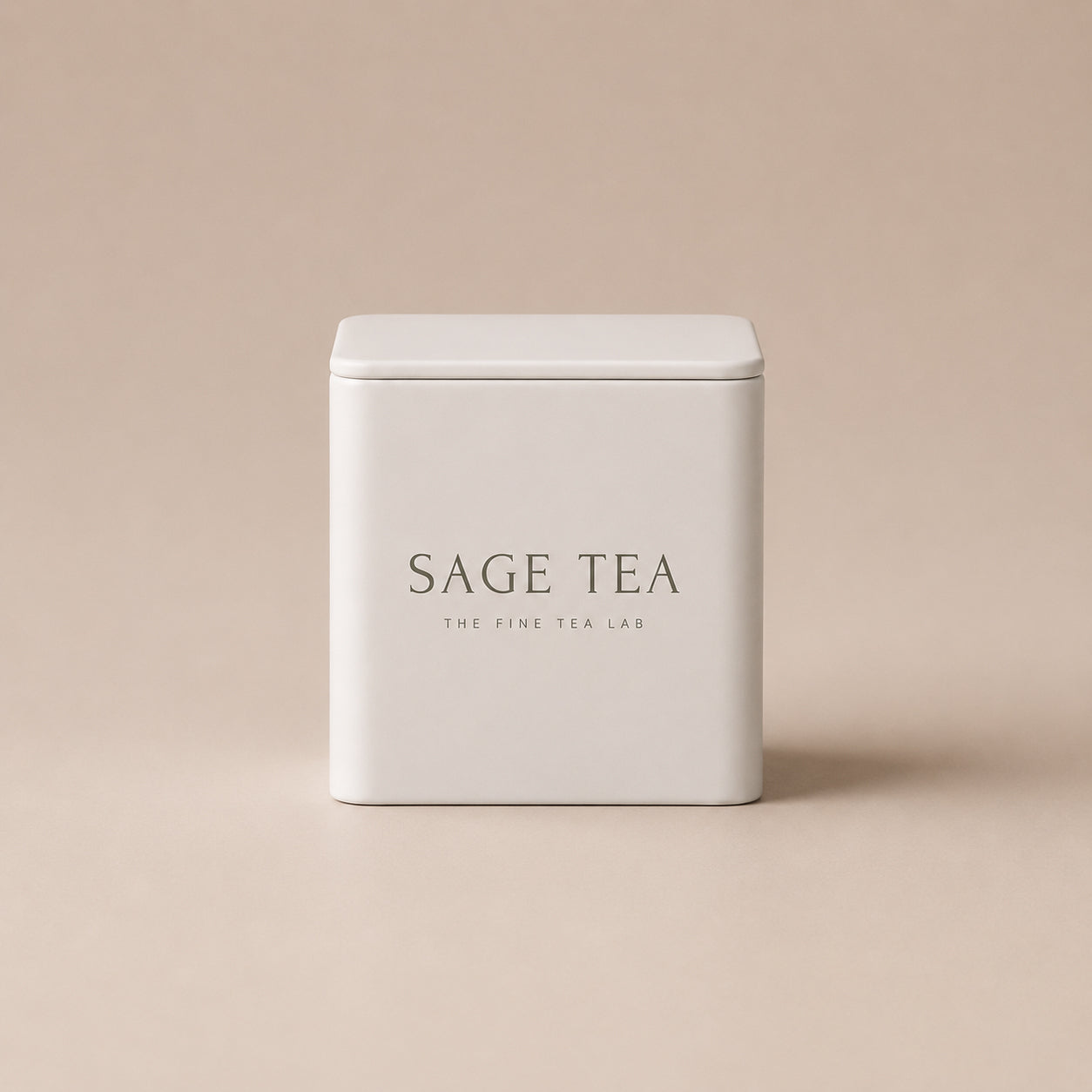 SAGE TEA Brown Sugar Tea Cube Mini Square Tin Gift Set (1 Ginger and 1 Rose Cube)