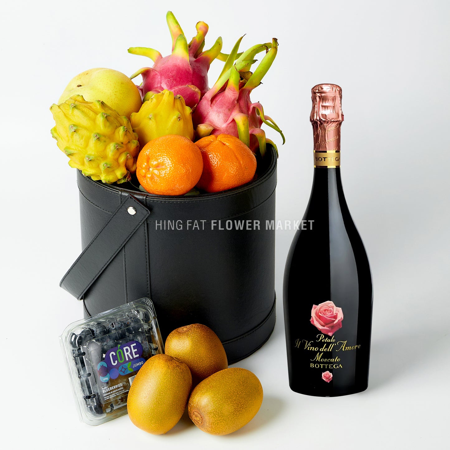 至尊水果甜氣酒禮籃 Premium fruit hamper with sparkling wine