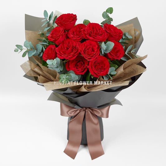 11枝紅玫瑰花束 Red rose bouquet (11 stems)