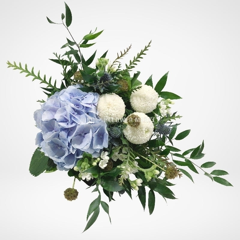 繡球乒乓菊花球 Hydrangea and chrysanthemum bridal bouquet