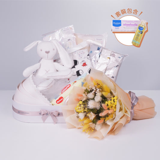 BB 呵護花禮組合- 白色