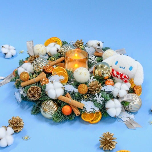 Cinnamoroll Christmas wreath DIY kit (30cm)