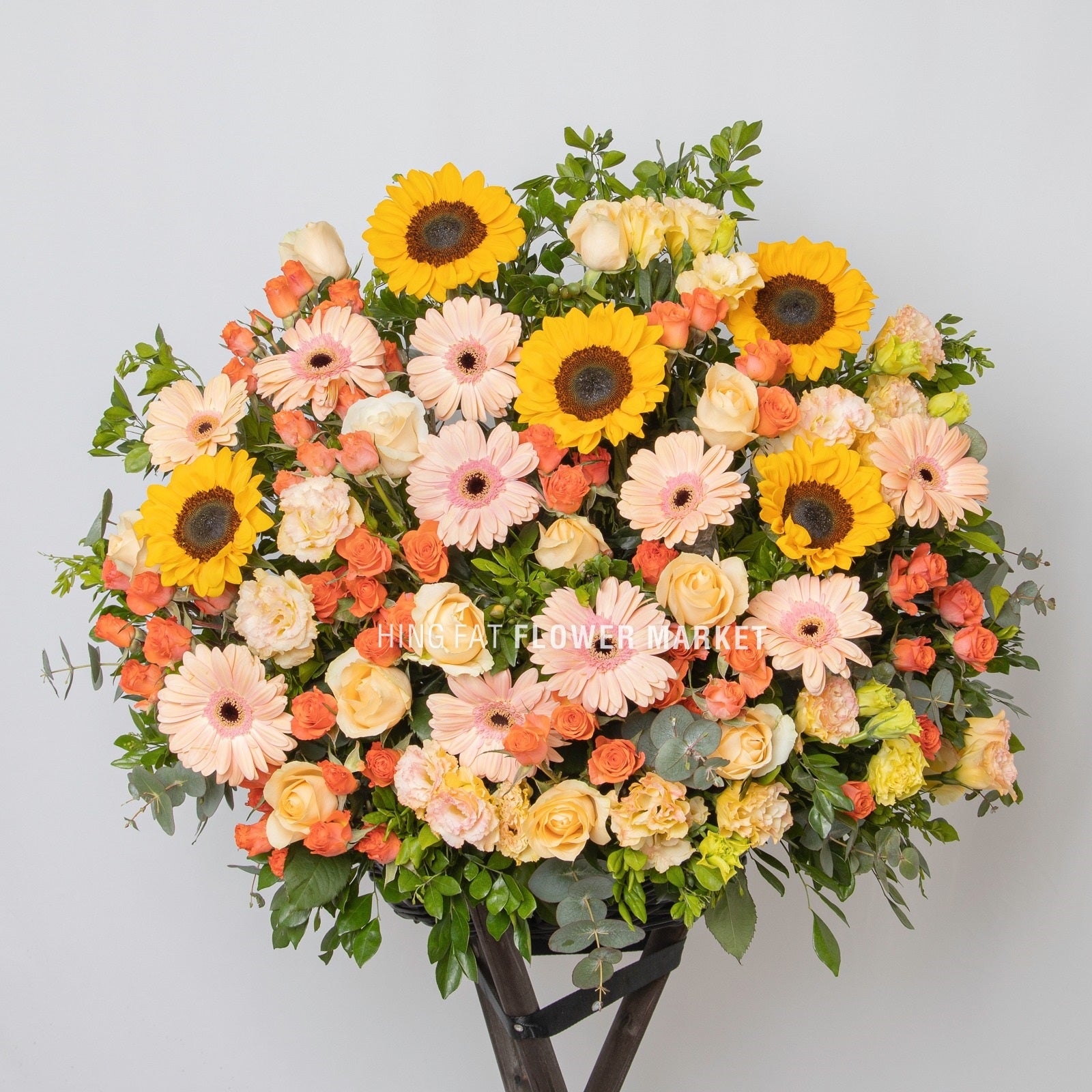 向日葵太陽菊花籃 Sunflower and gerbera flower stand