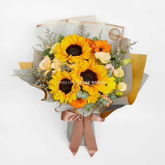 向日葵太陽菊花束 Sunflower and gerbera bouquet
